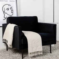 Nohr Fauteuil Bladimir Velvet, kleur* Fauteuil Stof / Textiel|Fauteuil Velvet / Fluweel