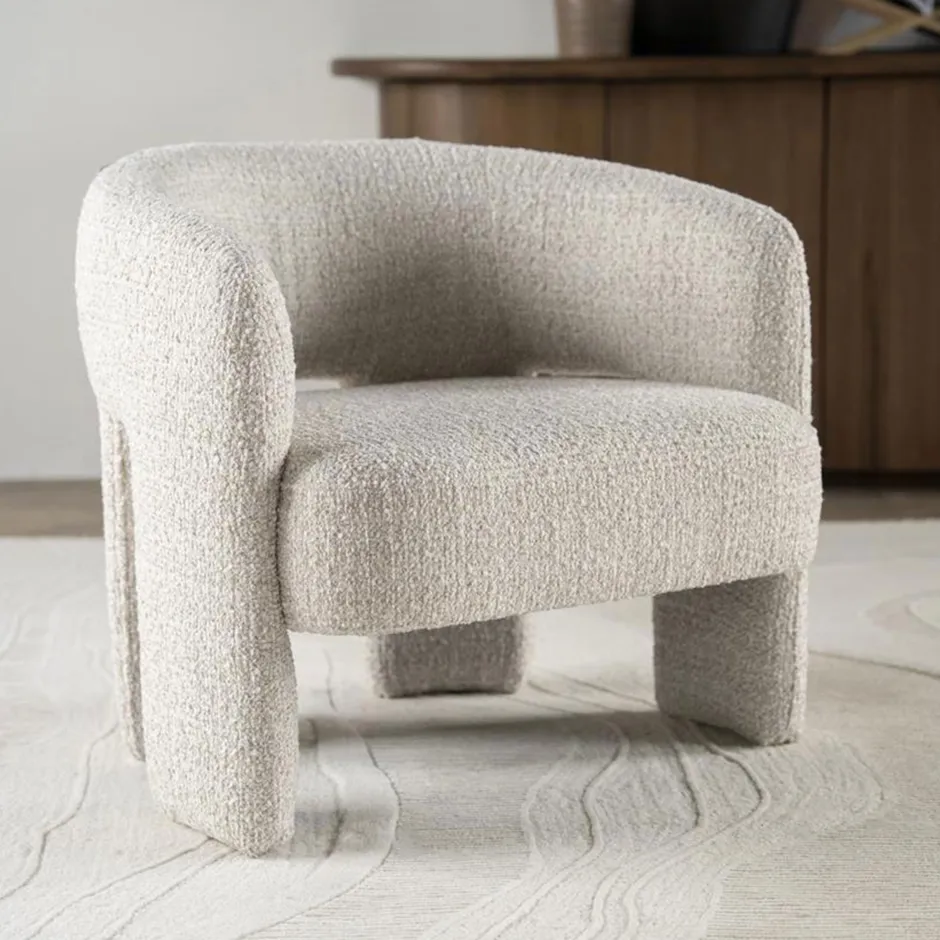 Eleonora Fauteuil Hamilton Grove Bouclé* Fauteuil Stof / Textiel|Fauteuil Bouclé / Teddy