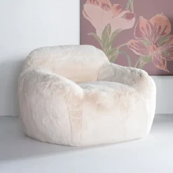 By-Boo Fauteuil Hug Fluffy* Fauteuil Stof / Textiel|Fauteuil Bouclé / Teddy