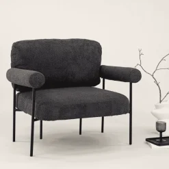 Nohr Fauteuil Jaquis Bouclé, kleur* Fauteuil Stof / Textiel|Fauteuil Bouclé / Teddy