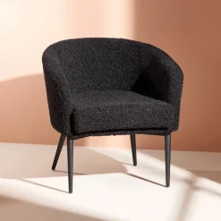 Nohr Fauteuil Jennilee Teddy, kleur* Fauteuil Stof / Textiel|Fauteuil Bouclé / Teddy