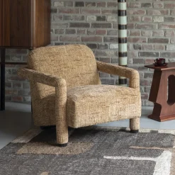 Dutchbone Fauteuil Kent Geweven stof* Fauteuil Stof / Textiel