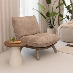 Zuiver Fauteuil Lazy Sack Teddy, kleur* Fauteuil Stof / Textiel|Fauteuil Bouclé / Teddy
