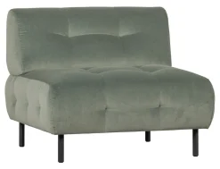 WOOOD Fauteuil Lloyd Velvet* Fauteuil Stof / Textiel|Fauteuil Velvet / Fluweel