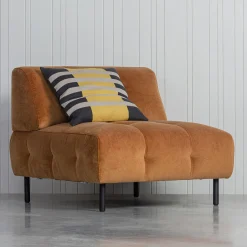 WOOOD Fauteuil Lloyd Velvet* Fauteuil Stof / Textiel|Fauteuil Velvet / Fluweel