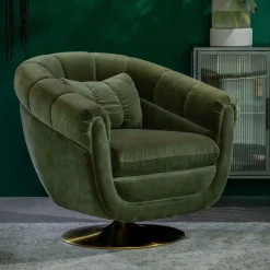 Dutchbone Fauteuil Member* Fauteuil Stof / Textiel|Fauteuil Velvet / Fluweel