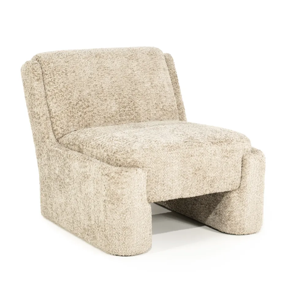 By-Boo Fauteuil Omla Fluffy* Fauteuil Stof / Textiel