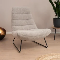 Sohome Fauteuil Otis Bouclé, kleur* Fauteuil Stof / Textiel|Fauteuil Bouclé / Teddy