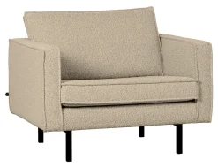 WOOOD Fauteuil Rodeo Bouclé, kleur* Fauteuil Stof / Textiel|Fauteuil Bouclé / Teddy