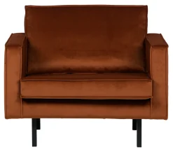 WOOOD Fauteuil Rodeo Velvet* Fauteuil Stof / Textiel|Fauteuil Velvet / Fluweel