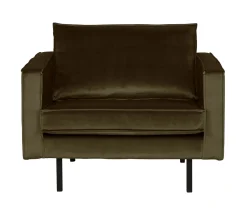 WOOOD Fauteuil Rodeo Velvet* Fauteuil Stof / Textiel|Fauteuil Velvet / Fluweel