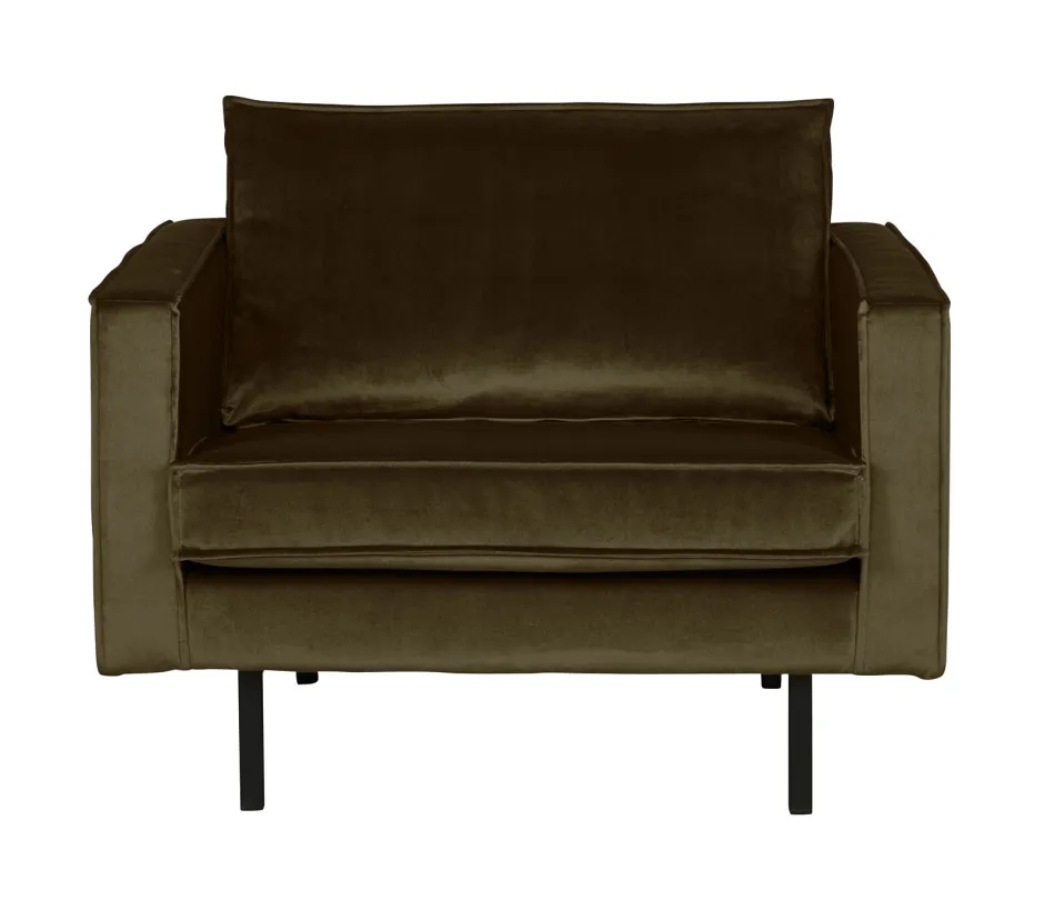 WOOOD Fauteuil Rodeo Velvet* Fauteuil Stof / Textiel|Fauteuil Velvet / Fluweel
