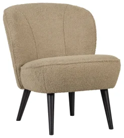WOOOD Fauteuil Sara Teddy* Fauteuil Stof / Textiel|Fauteuil Bouclé / Teddy