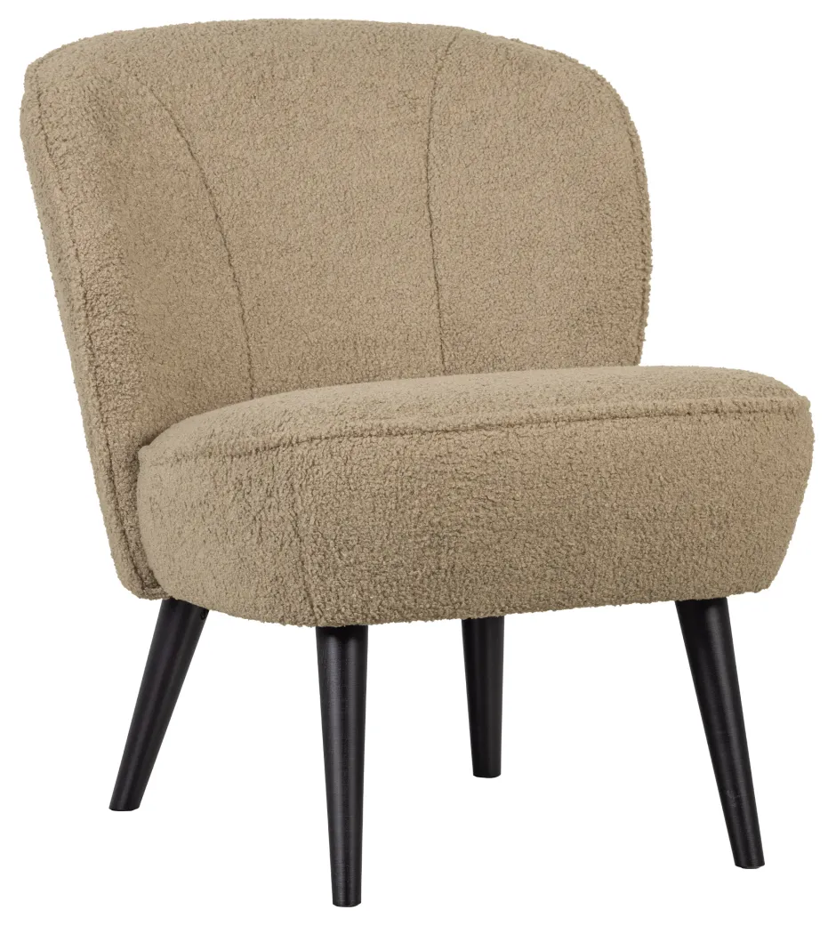 WOOOD Fauteuil Sara Teddy* Fauteuil Stof / Textiel|Fauteuil Bouclé / Teddy