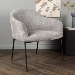 Nohr Fauteuil Sharise Bouclé, kleur* Fauteuil Stof / Textiel|Fauteuil Bouclé / Teddy