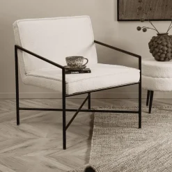 Nohr Fauteuil Sidra Teddy* Fauteuil Stof / Textiel|Fauteuil Bouclé / Teddy