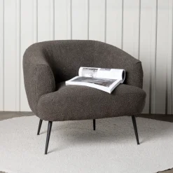 Nohr Fauteuil Thornton Bouclé, kleur* Fauteuil Stof / Textiel|Fauteuil Bouclé / Teddy