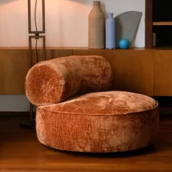 Dutchbone Fauteuil Tilbury Chenille* Fauteuil Stof / Textiel