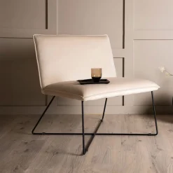 Nohr Fauteuil Tindra Velvet, kleur* Fauteuil Stof / Textiel|Fauteuil Velvet / Fluweel