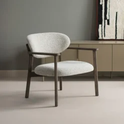 WOOOD Fauteuil Udar Geweven melange stof* Fauteuil Stof / Textiel