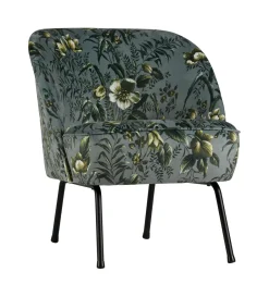 WOOOD Fauteuil Vogue Poppy Velvet* Fauteuil Stof / Textiel|Fauteuil Velvet / Fluweel