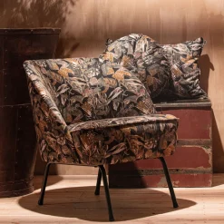 WOOOD Fauteuil Vogue Velvet* Fauteuil Stof / Textiel|Fauteuil Velvet / Fluweel