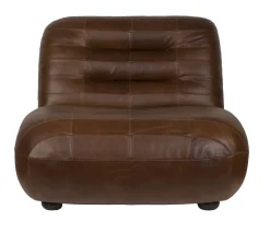 Dutchbone Fauteuil Wyatt Wax Leder* Fauteuil Stof / Textiel