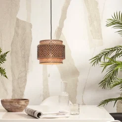 GOOD&MOJO Hanglamp Bhutan Bamboe, 25cm, kleur Naturel* Hanglampen
