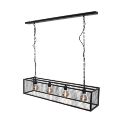 Urban Interiors Hanglamp Frame 4-lamps, kleur Zwart* Hanglampen