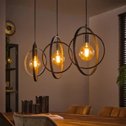 LifestyleFurn Hanglamp Tricia 3-lamps, kleur* Hanglampen