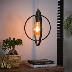 LifestyleFurn Hanglamp Tricia 40 x 30cm, kleur Zwart* Hanglampen