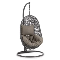 Kave Home Hangstoel Florina Met standaard, kleur Antraciet* Hangstoelen & Hangmatten