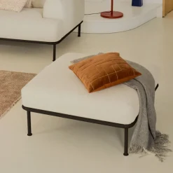 Kave Home Hocker Aurum Chenille* Poefs & Hockers