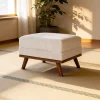 BASE Hocker Kirstan Melva stof, kleur Beige* Poefs & Hockers