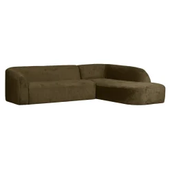 WOOOD Hoekbank Sloping Rechts, Structure Velvet* Organische Bank|Hoekbank