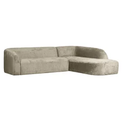 WOOOD Hoekbank Sloping Rechts, Structure Velvet* Organische Bank|Hoekbank