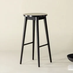 Nohr Houten Barkruk Donella Rubberhout (zithoogte 75cm)* Barkruk Hout