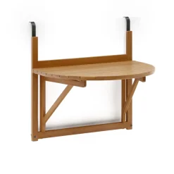 Kave Home Inklapbare Balkontafel Amarilis Acaciahout, 70 x 50cm* Loungetafels & Bijzettafels