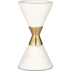 Richmond Interiors Kandelaar Jurre Marmer, 18cm* Kaarshouders & Windlichten