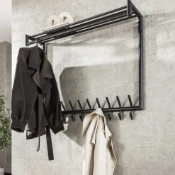 LifestyleFurn Kapstok Carmelo Met 20 haken en plank* Wandkapstokken