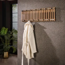 LifestyleFurn Kapstok Emilee Mangohout, Met 13 haken* Wandkapstokken