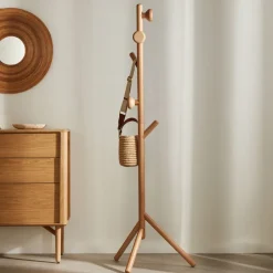 Kave Home Kapstok Nadue Beukenhout, 170cm* Staande Kapstokken