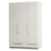 WOOOD Kledingkast Pure Grenenhout, 3-deurs, kleur Dust* Kledingkasten & Garderobekasten
