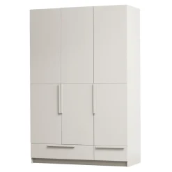 WOOOD Kledingkast Pure Grenenhout, 3-deurs, kleur Dust* Kledingkasten & Garderobekasten