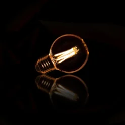 LifestyleFurn Kooldraadlamp LED Bol Ø6cm, Amberkleurig, Dimbaar* Lichtbronnen