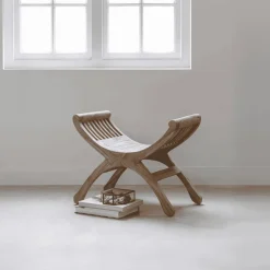MUST Living Kruk Cleopatra Teakhout, 53cm* Krukjes