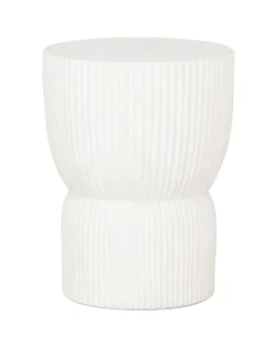 MUST Living Krukje Fluted Cement, 30cm, kleur* Krukjes