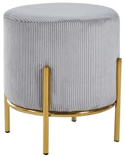 Artistiq Living Krukje Kenni Rib, Goudkleurig* Poefs & Hockers