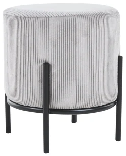 Artistiq Living Krukje Kenni Rib, Zwart* Poefs & Hockers
