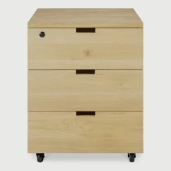 Ethnicraft Ladekast Billy Gevernist Eikenhout, Met 3 laden* Ladekasten